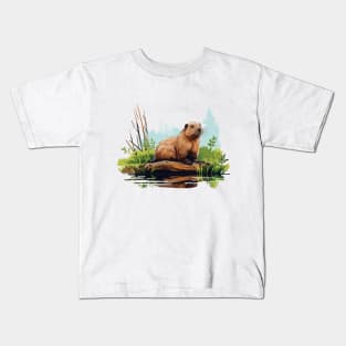 I Love Beaver Kids T-Shirt